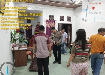 Polsek Sianțar Martoba Cek TKP Dugaan Curat di Jalan Bombongan Raya.