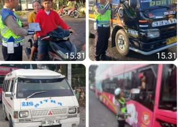 Sat Lantas Polres Pematangsiantar Laksanakan Binluh & Dikmas Lantas Kepada Masyarakat Pengguna Jalan.