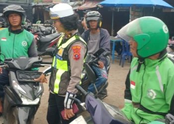 Sat Lantas Polres Pematangsiantar Sampaikan Jadi Mitra Polri Ciptakan Ketertiban di Jalan Raya.