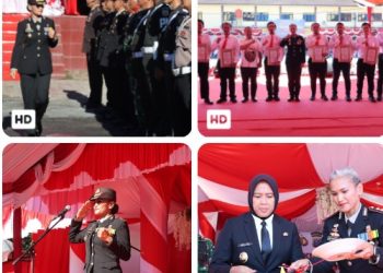 Polres Pematangsiantar Gelar Upacara Peringatan Serta Syukuran Hari Bhayangkara Ke - 80, Teguhkan Komitmen Polri Untuk Masyarakat.