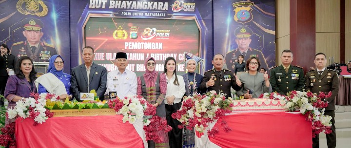 Hadiri Syukuran Hari Bhayangkara Ke - 80, Bupati Simalungun : Kolaborasi Yang Solid Akan Memperkuat Stabilitas Daerah.