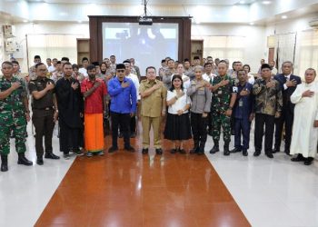 Wali Kota Pematangsiantar Wesly Silalahi, SH, MKn Hadiri Acara Doa Bersama Lintas Agama.