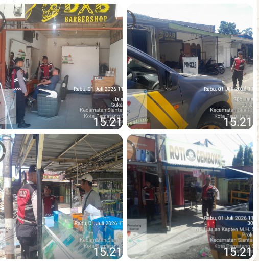 Pastikan Situasi Kamtibmas Aman & Kondusif, Sat Samapta Polres Pematangsiantar Patroli R4.