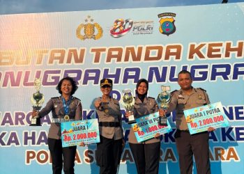 Tiga Personil Polres Pematangsiantar Terima Penghargaan Dari Kapolda Sumut.