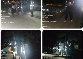 Polsek Bosar Maligas Jamin Keamanan di Malam Hari, Kawasan Khusus Sei Mangkei Terus Diawasi.