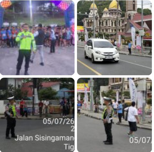 Polres Simalungun Gelar Pengamanan Ketat, Ratusan Peserta Meriahkan Run Fun Parapat 2026 Bank Sumut.