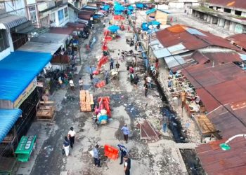 Penanganan Pasar Dwikora Pasca Terbakar; Bantuan Tahap 1 Sudah Disalurkan, Proses Pembangunan Area Kios Dipersiapkan.