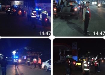 Polres Pematangsiantar Gelar Antisipasi Guantibmas Malam Patroli BLP.  