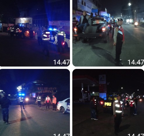 Polres Pematangsiantar Gelar Antisipasi Guantibmas Malam Patroli BLP.