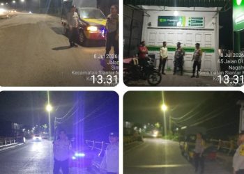 Polsek Siantar Marihat Laksanakan Patroli Antisipasi Guantibmas.