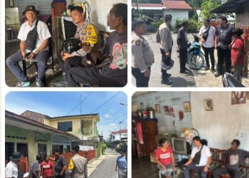 Polsek Siantar Selatan Respon Cepat Aduan Warga di Jalan Bukit Siguntang.