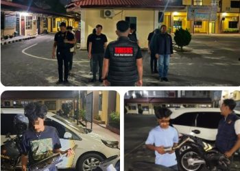 Patroli Hingga Subuh, Polres Pematangsiantar Amankan  Enam Sepedamotor Knalpot Brong.