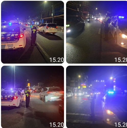 Pastikan Kamseltibcarlantas Aman Sat Lantas Polres Pematangsiantar Patroli BLP.
