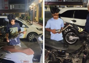 Respon Cepat Laporan Warga, Polres Pematangsiantar Amankan Tiga Remaja Diduga Ngelem di Jalan Meranti.