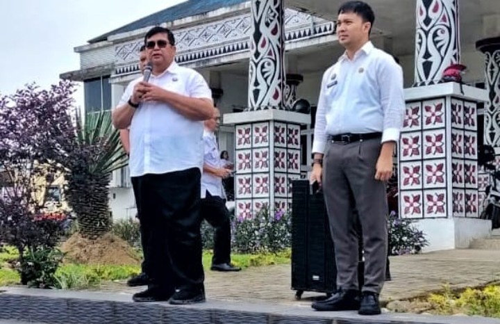 Tertibkan Kenderaan Dinas, Pemkab Simalungun Gelar Apel Kendaraan.