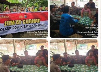 Serap Aspirasi Warga Lewat Jumat Curhat, Polsek Dolok Batu Nanggar Perkuat Kemitraan & Ajak Masyarakat Tolak Narkoba.