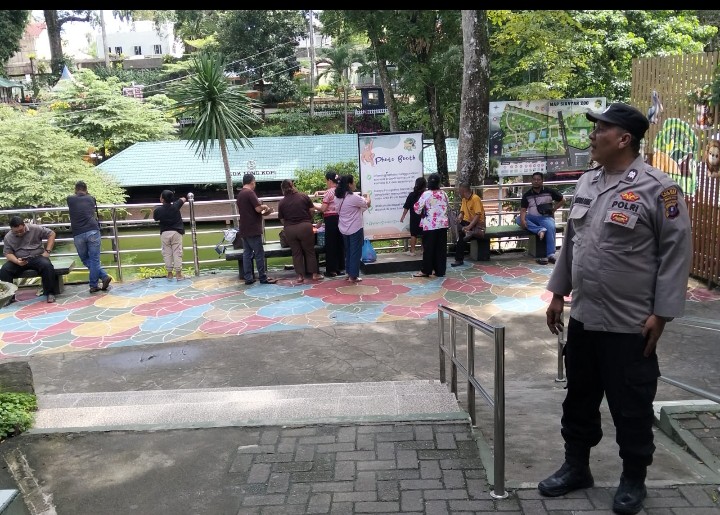 Polsek Siantar Barat Patroli Objek Vital Antisipasi Guantibmas.