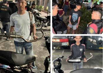 Polres Pematangsiantar Laksanakan Patroli Rutin Amankan Dua Sepedamotor Knalpot Brong.