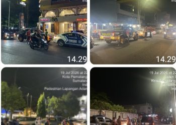 Pastikan Situasi Kamtibmas Kondusif, Polres Pematangsiantar Laksanakan Patroli BLP.