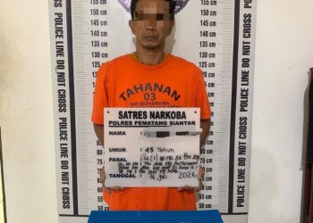 Polres Pematangsianțar Amankan Residivis Miliki Sabu 1,87 Gram di Jalan Raya.