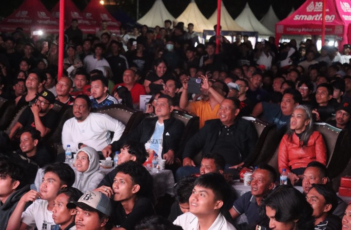 Jaga Soliditas & Sinergitas, Kapolres dan Forkopimda Simalungun Serta Pematang Siantar Gelar Nobar Final Piala Dunia Bersama Masyarakat.