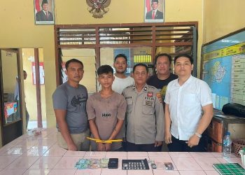 Polsek Gunung Malela Gerebek Rumah, Amankan Pengedar Narkoba Dengan Barang Bukti 5,46 Gram Sabu.