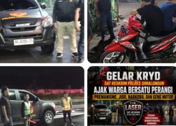 Gelar KRYD, Sat Reskrim Polres Simalungun Ajak Warga Bersatu Perangi Premanisme, Judi, Narkoba & Geng Motor.
