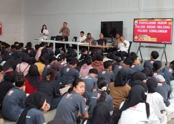 Empat Pilar Fungsi Kepolisian Bersinergi, Polsek Bosar Maligas Edukasi Karyawan PT. Basic Sadar Hukum & Bahaya Narkoba.