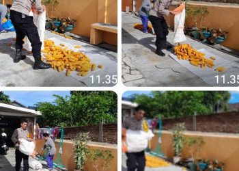 Bhabinkamtibmas Polsek Siantar Selatan Sambangi Petani Binaan di Jalan Lingga.