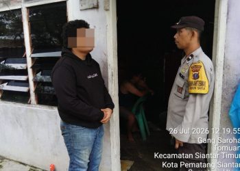 Tinjut Laporan CC 110, Polsek Siantar Timur Cek TKP & Mediasi Keributan di Jalan Narumonda Bawah.