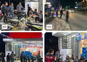 Malam Libur Diawasi Ketat, Resmob Polres Simalungun Patroli Pintu Tol Sinaksak Hingga Jalur Lintas Sumut Cegah Geng Motor.