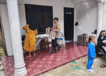 Polsek Siantar Martoba Monitoring Distribusi MBG di Posyandu.