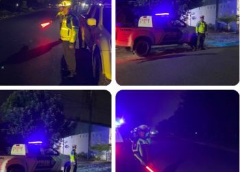 Blue Light Patrol Satlantas Polres Simalungun Hadirkan Rasa Aman di Malam Hari, Antisipasi Balap Liar, Begal & Kecelakaan Lalu Lintas.