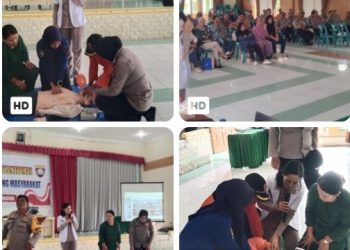 Kenalkan Teknik Penyelamatan Nyawa, Sie Dokkes Polres Simalungun Latih Bantuan Hidup Dasar Untuk Peserta Polmas.