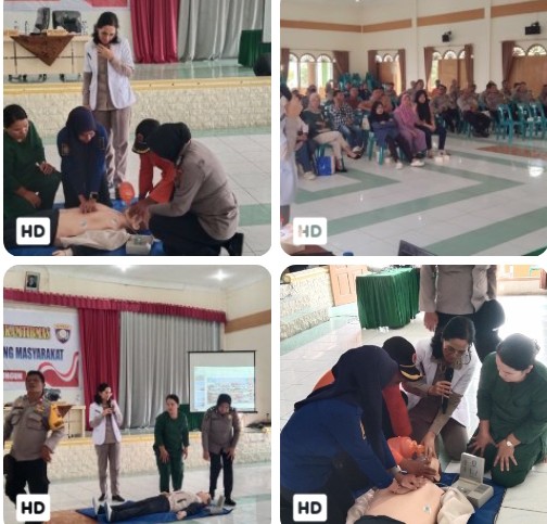 Kenalkan Teknik Penyelamatan Nyawa, Sie Dokkes Polres Simalungun Latih Bantuan Hidup Dasar Untuk Peserta Polmas.