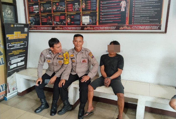 Respon Cepat Laporan Call Center 110, Polsek Siantar Martoba Amankan Terduga Pelaku Pencurian.