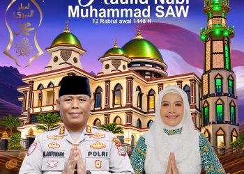 Teladani Akhlak Rasulullah, Kapolres Simalungun Sampaikan Ucapan Selamat Maulid Nabi Muhammad SAW.