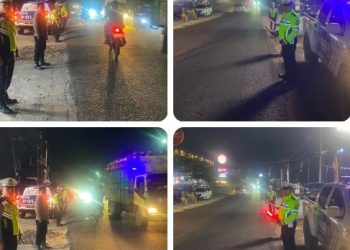 Malam Minggu Aman, Satlantas Polres Simalungun Gelar Blue Light Patrol Cegah Balap Liar & Begal.