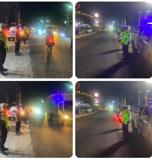 Malam Minggu Aman, Satlantas Polres Simalungun Gelar Blue Light Patrol Cegah Balap Liar & Begal.
