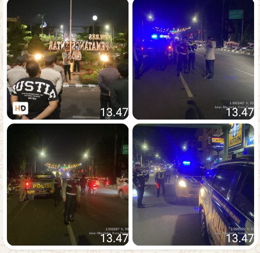 Kapolres Pematangsiantar Pimpin Langsung KRYD, Berikan Rasa Aman Kepada Masyarakat.
