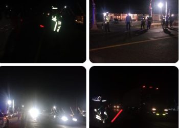 Sat Lantas Polres Simalungun Patroli Malam Jalur Siantar - Parapat, Antisipasi Balap Liar dan Kejahatan Jalanand Diakhir Pekan.