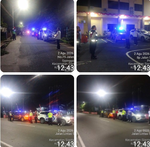 Ciptakan Situasi Kondusif Polres Pematangsiantar Patroli BLP.