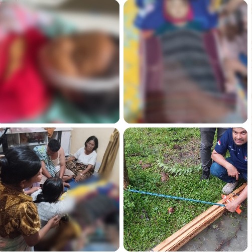 Sat Reskrim Polres Simalungun Turun Olah TKP & Sampaikan Himbauan Pasca Peristiwa Balita 4 Tahun Tewas Tertimpa Kayu Broti Dari Mobil Pick Up.