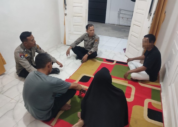 Polsek Siantar Martoba Mediasi Masalah Ibu Kandung & Anaknya di Jalan Batu Permata Raya.