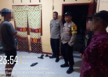 Tindak Lanjuti Laporan CC 110, Polsek Siantar Barat Cek TKP Dugaan KDRT di Gang Swadaya.