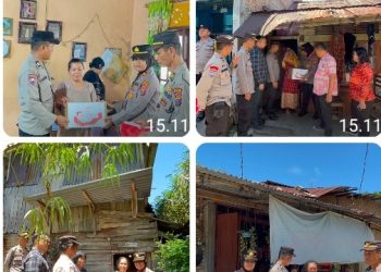 Polsek Siantar Utara Berbagi Kepada Warga Sambut HUT Kemerdekaan RI Ke - 81.