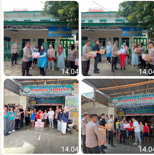 Sambut HUT Kemerdekaan RI Ke - 81, Polsek Siantar Utara Berikan Tali Asih di Panti Asuhan.