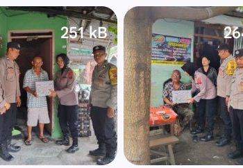 Sambut HUT Kemerdekaan RI Ke - 81, Polsek Siantar Barat Berikan Bansos Kepada Warga Membutuhkan.