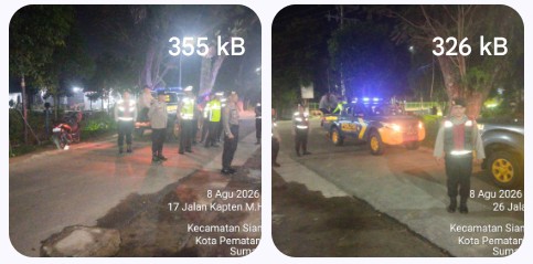 Polres Pematangsiantar Laksanakan KRYD Hingga Subuh.