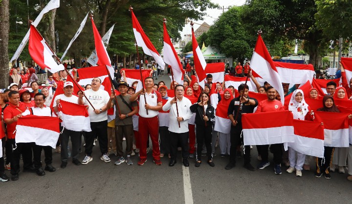 Anggota Komisi II DPRD Kota Pematangsiantar Aprial Ginting Hadiri Acara Car Free Day (CFD) Rangkaian Peringatan HUT Ke - 81 Kemerdekaan RI.